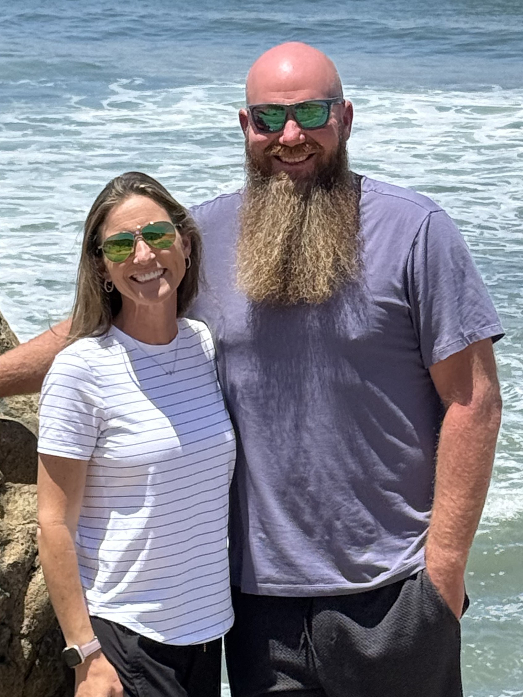 Barrett and Christina Stejskal on the Southwest Florida coast